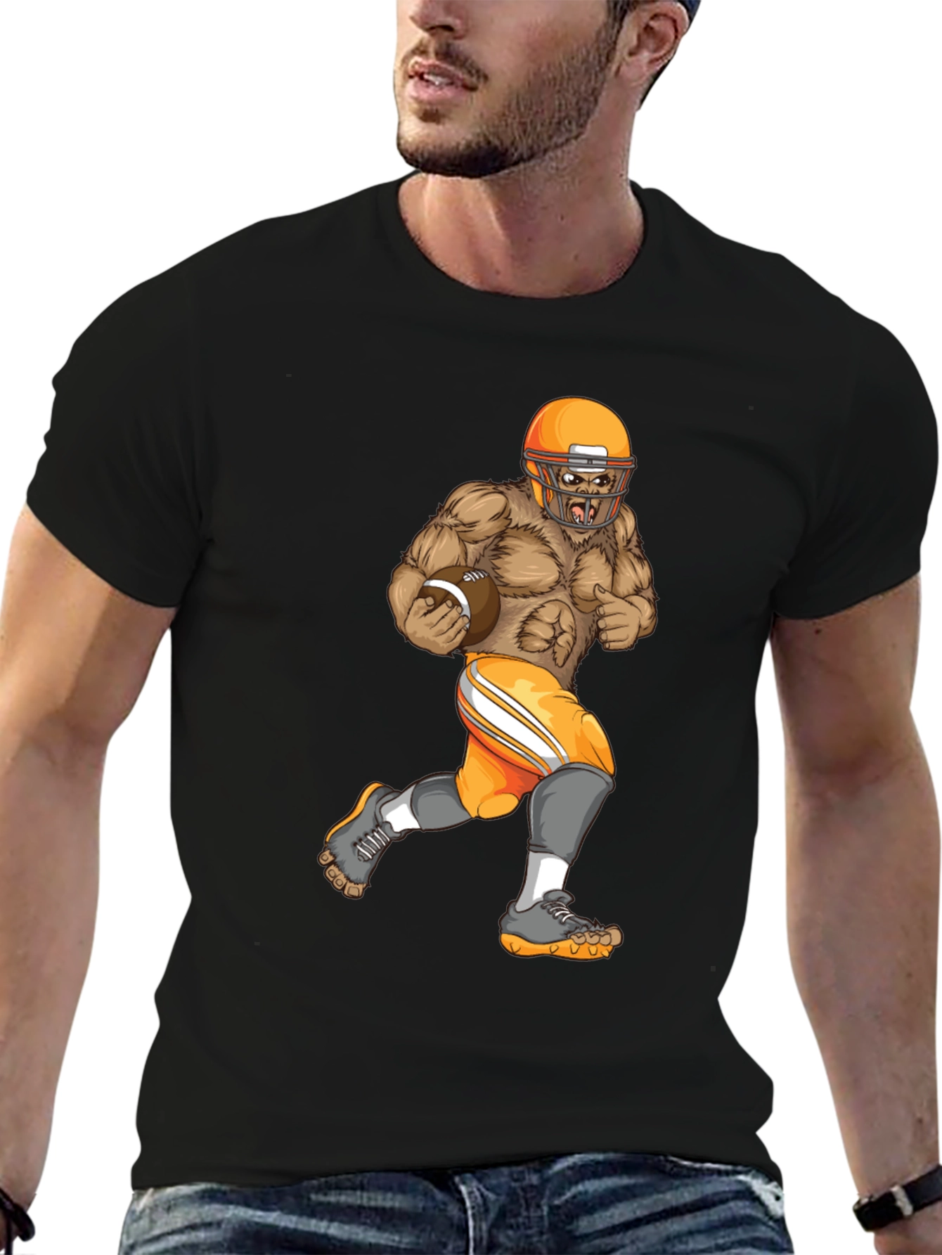 Gorilla Football Player T-Shirt