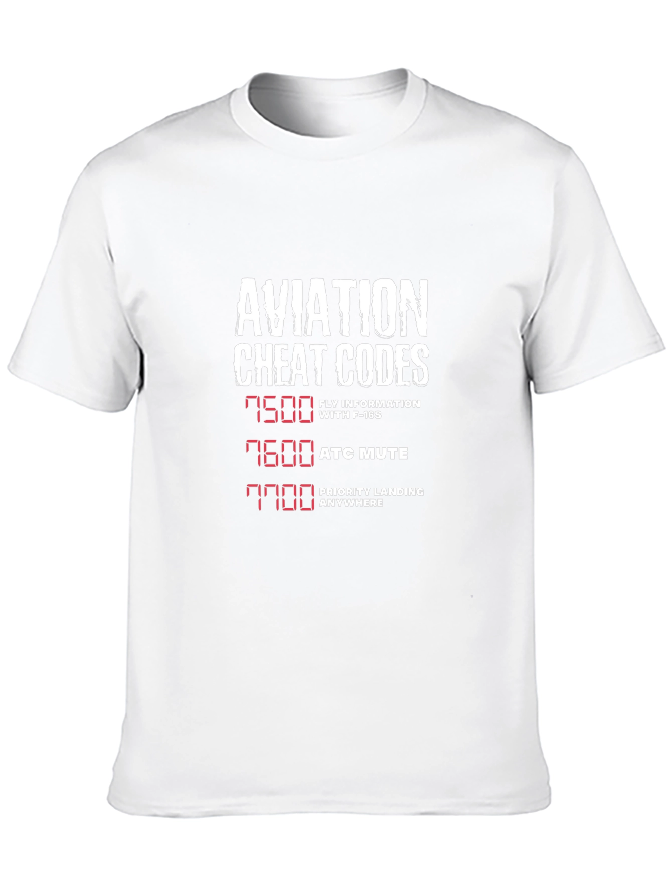 Aviation Cheat Codes T-Shirt - Pilot Humor Tee