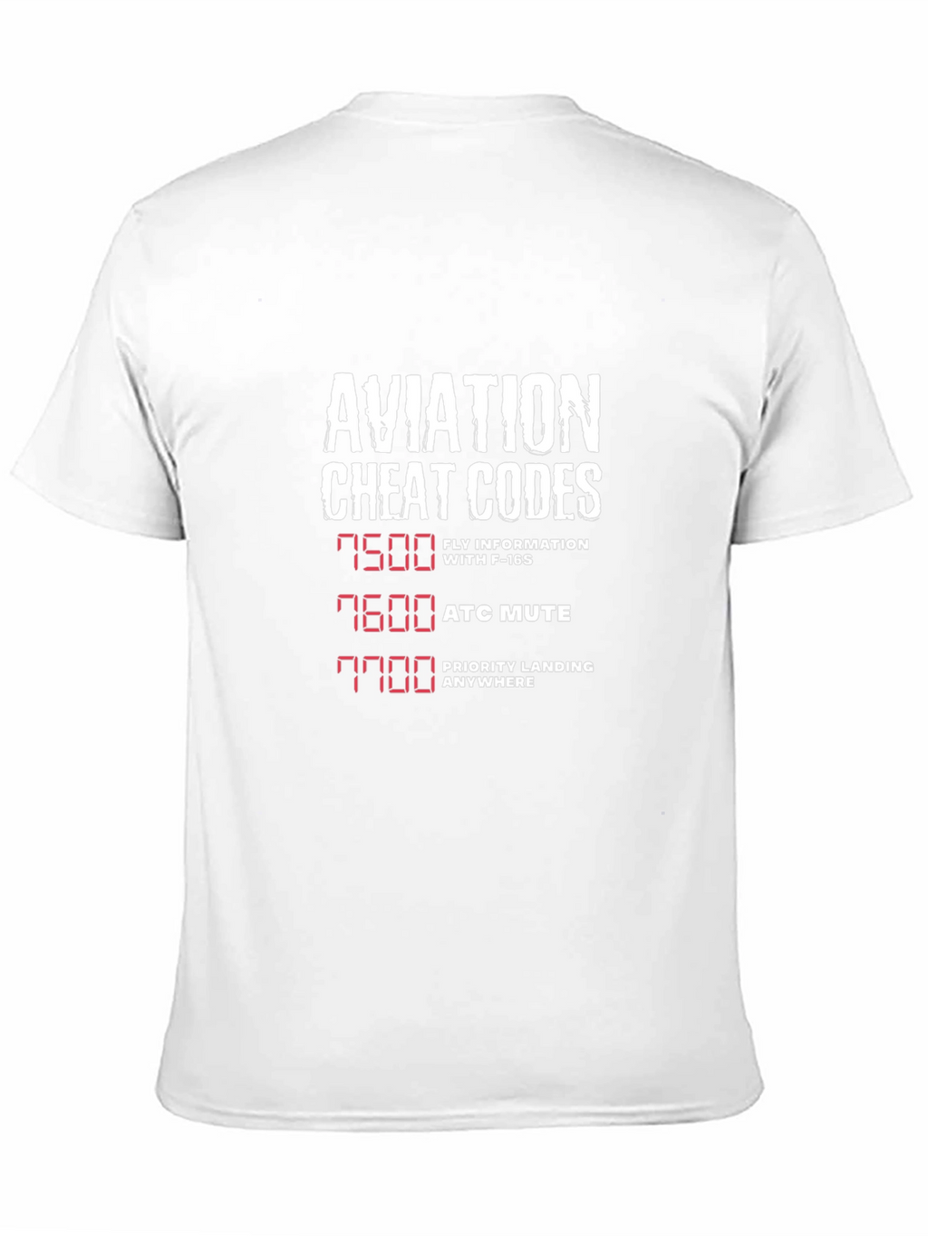 Aviation Cheat Codes T-Shirt - Pilot Humor Tee