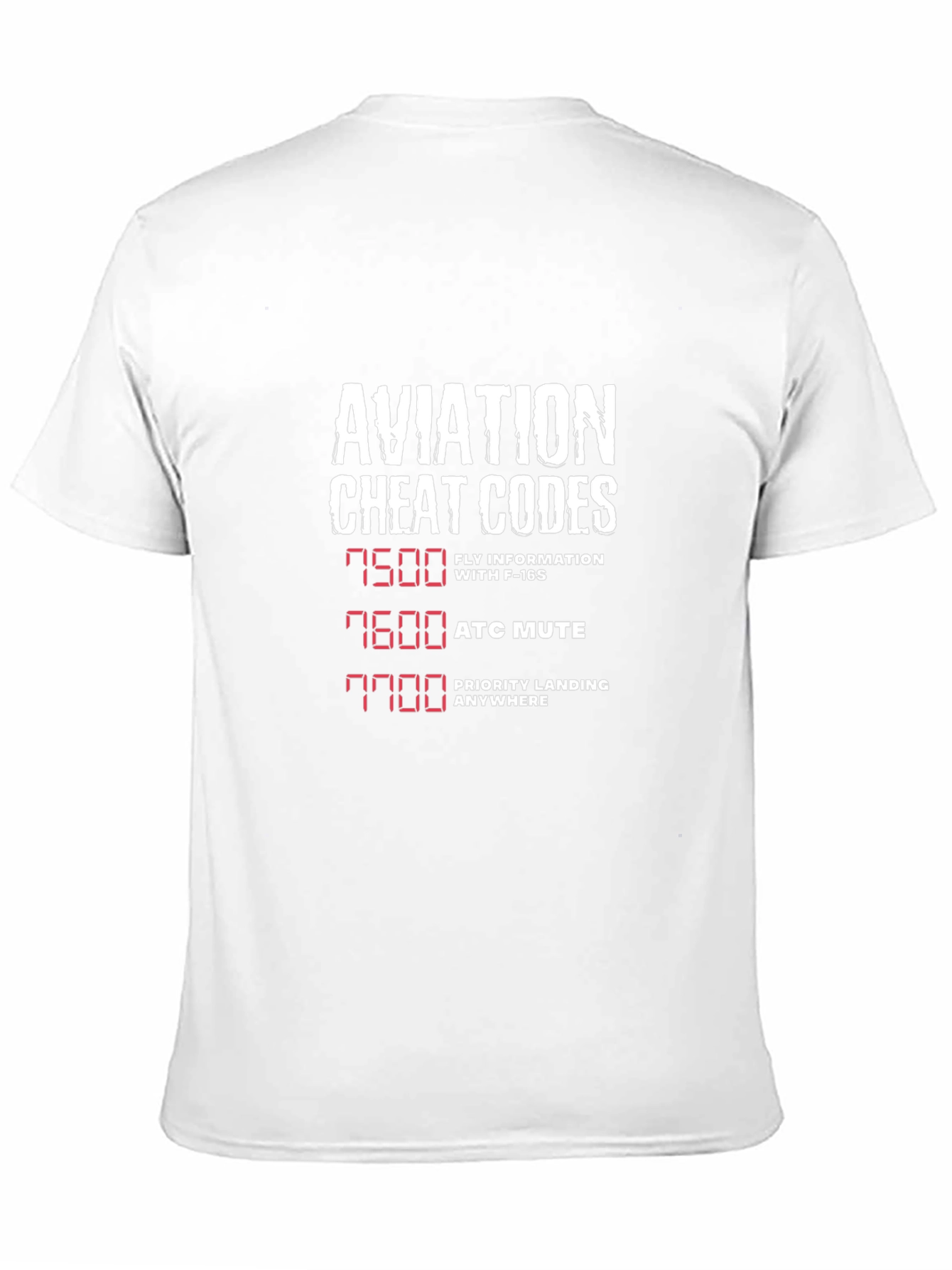 Aviation Cheat Codes T-Shirt - Pilot Humor Tee