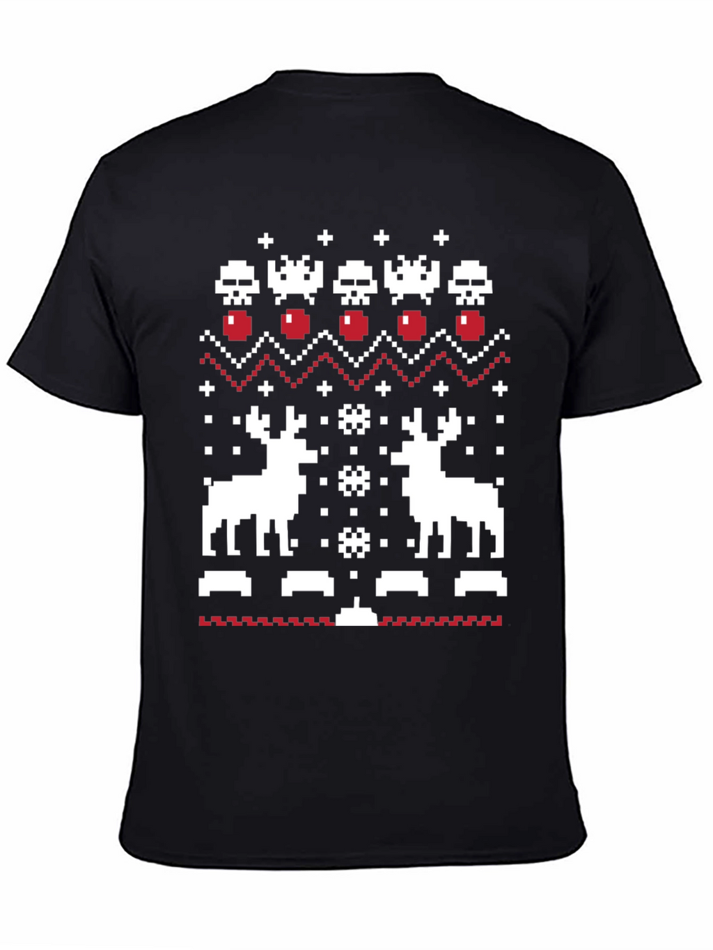 Pixel Art Christmas Deer T-Shirt
