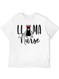 Llama Nurse T-Shirt Funny Graphic Tee