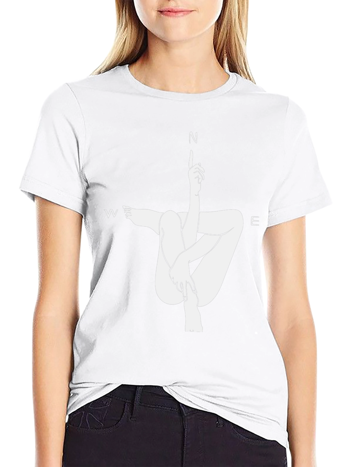Unique Compass Direction Graphic Tee