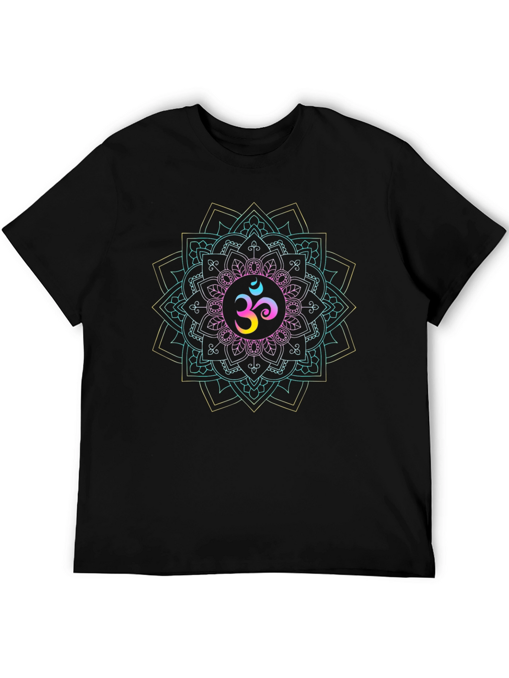 Om Mandala T-Shirt - Spiritual Geometric Design