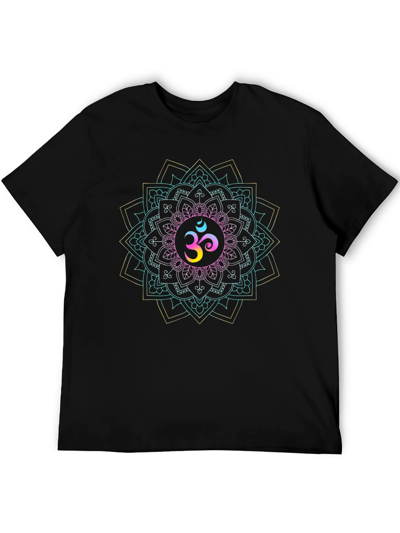 Om Mandala T-Shirt - Spiritual Geometric Design