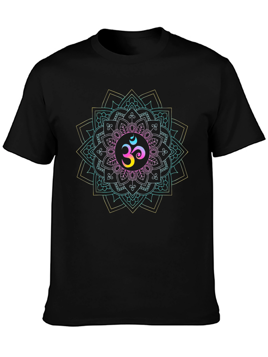 Om Mandala T-Shirt - Spiritual Geometric Design