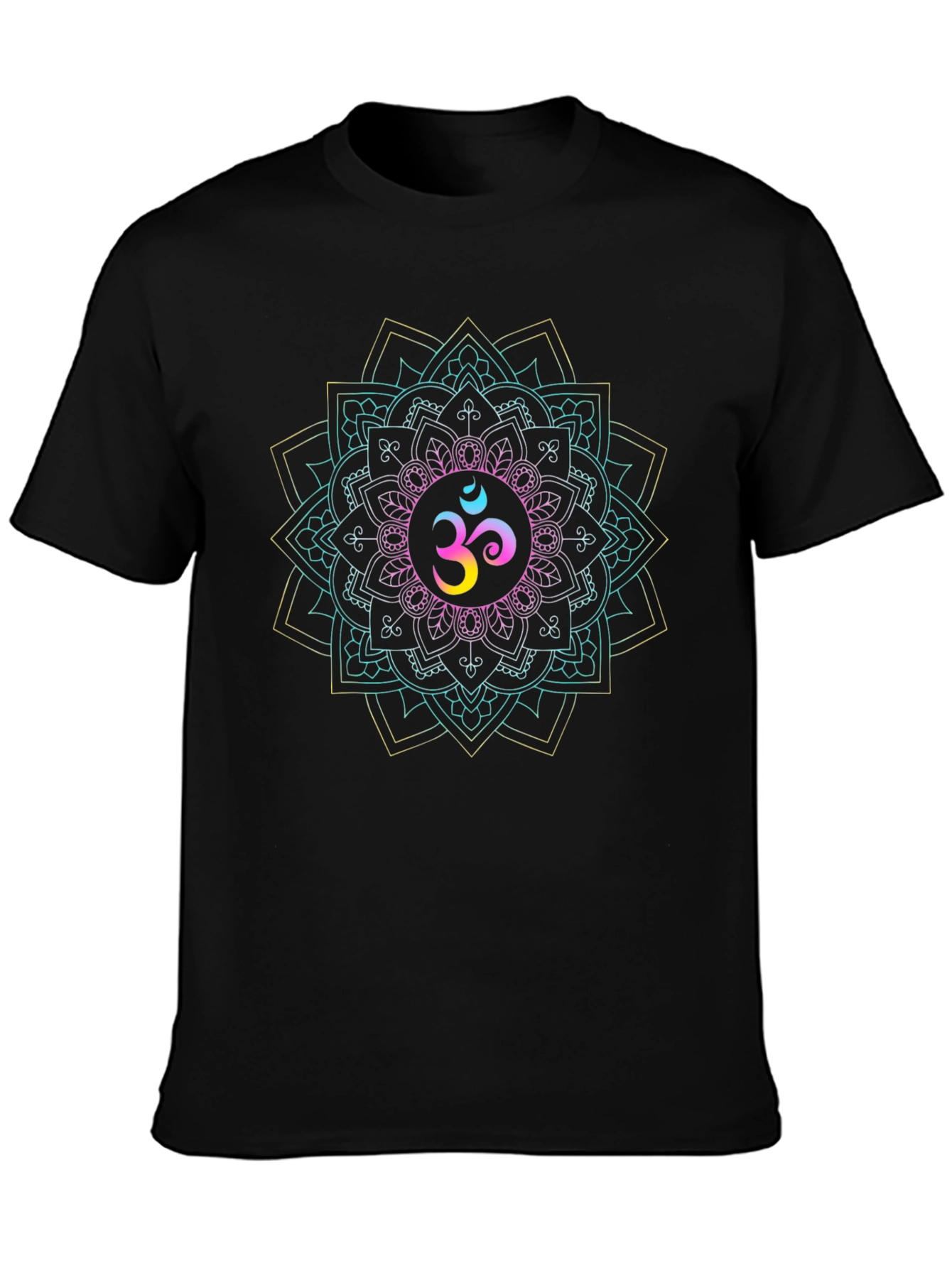 Om Mandala T-Shirt - Spiritual Geometric Design