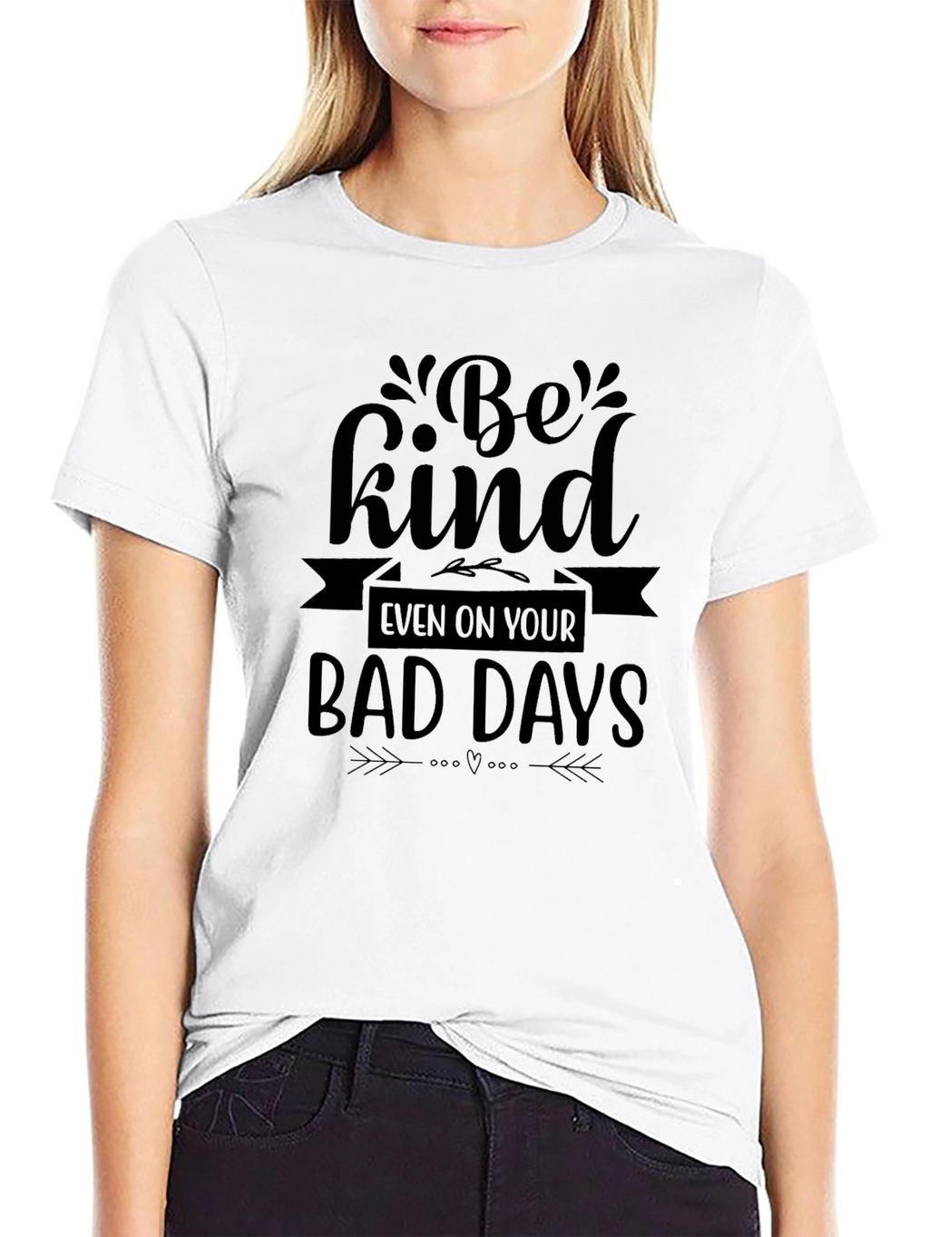 Be Kind Graphic Tee - Black Casual T-Shirt