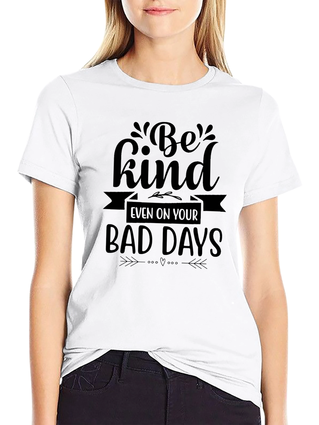 Be Kind Graphic Tee - Black Casual T-Shirt