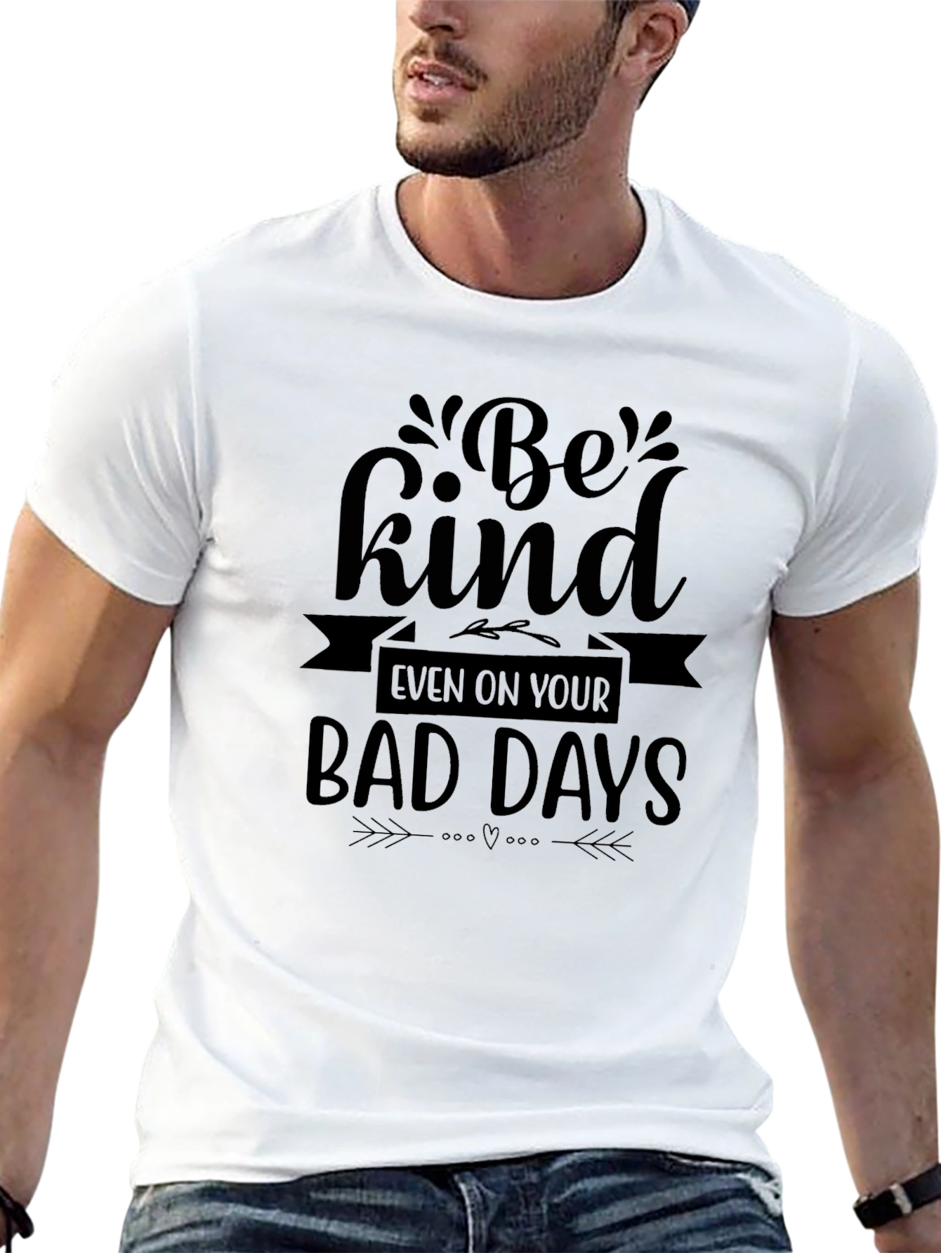 Be Kind Graphic Tee - Black Casual T-Shirt