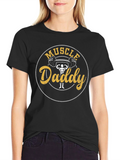 Muscle Daddy Graphic Tee - Black