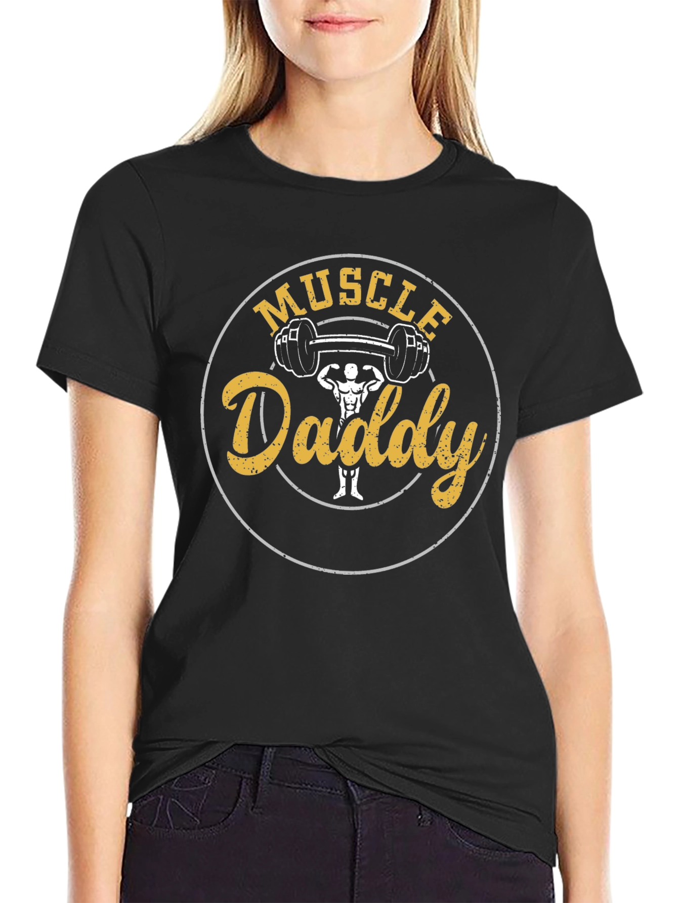 Muscle Daddy Graphic Tee - Black