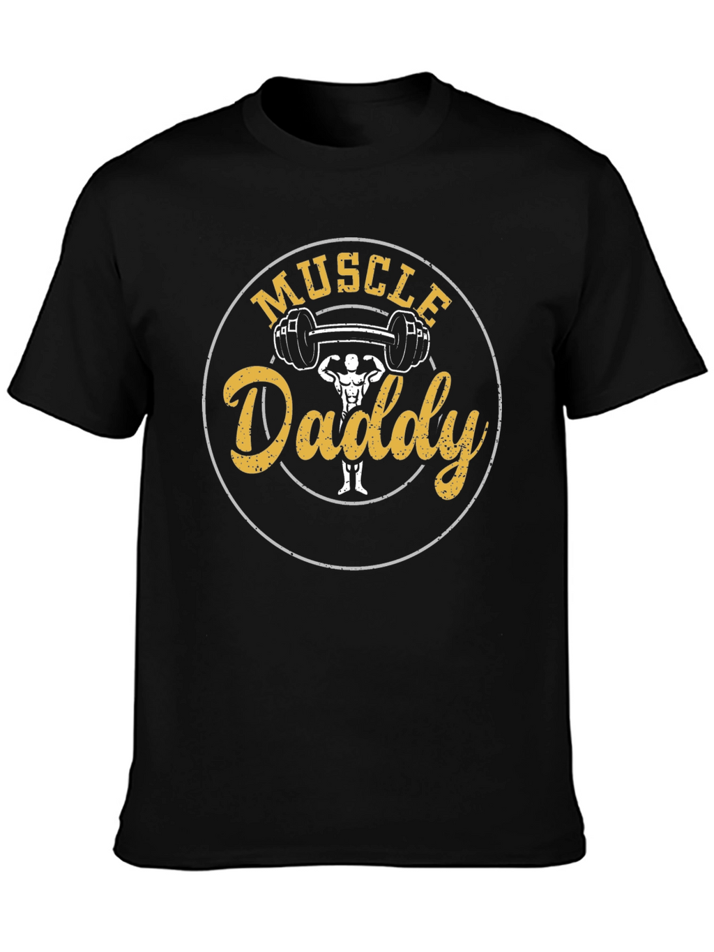 Muscle Daddy Graphic Tee - Black