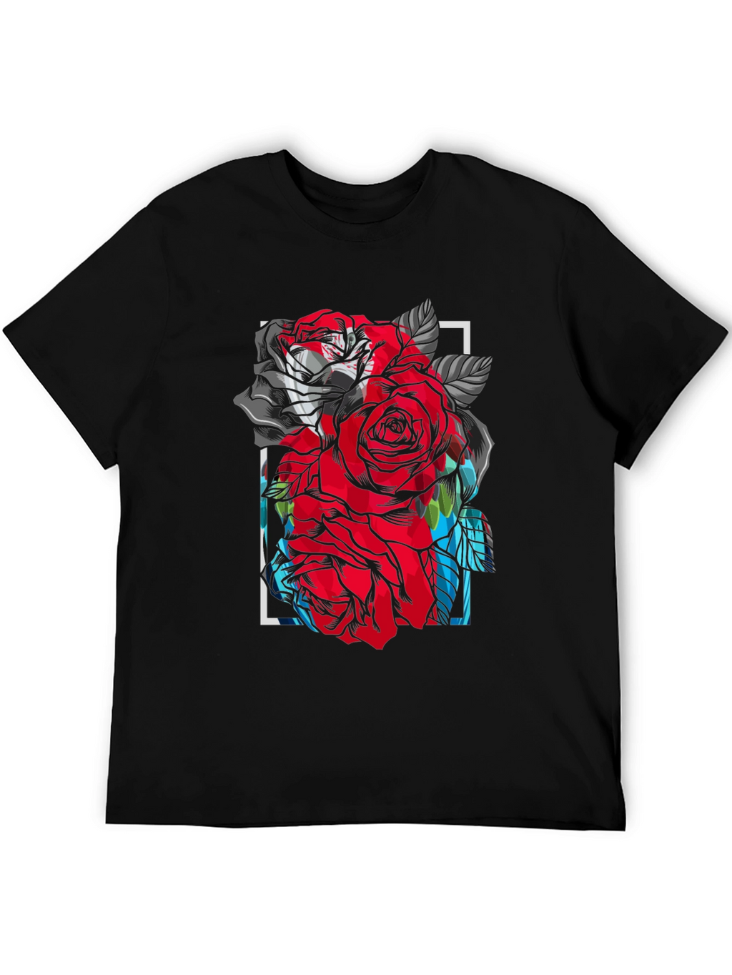 Floral Rose Graphic T-Shirt