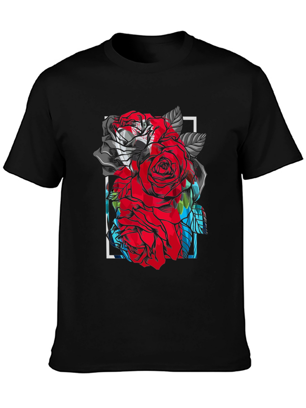 Floral Rose Graphic T-Shirt