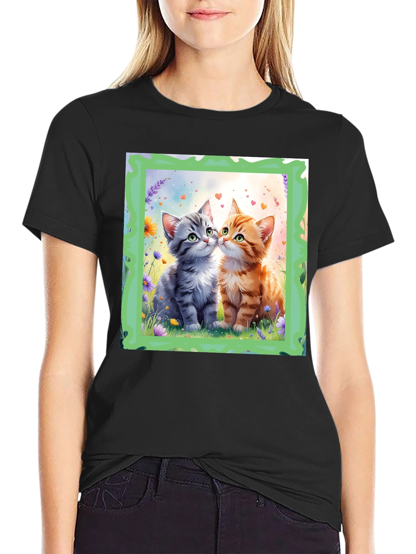 Cute Kitten Love Graphic Tee