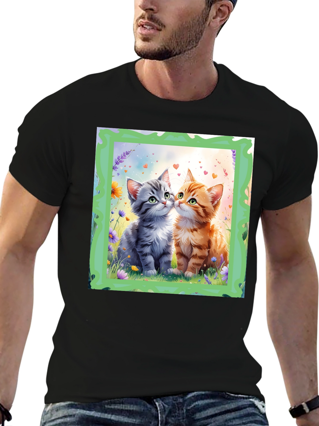 Cute Kitten Love Graphic Tee