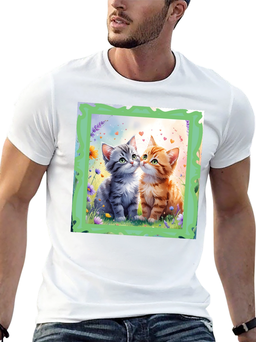 Cute Kitten Love Graphic Tee