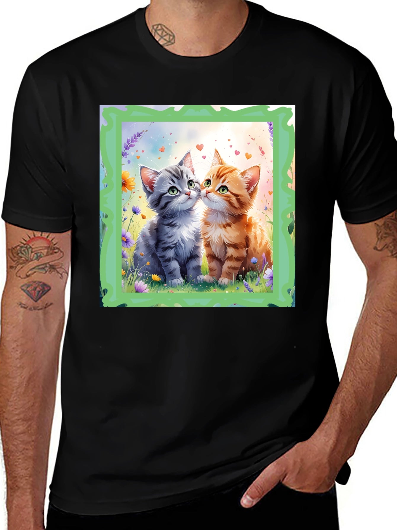 Cute Kitten Love Graphic Tee
