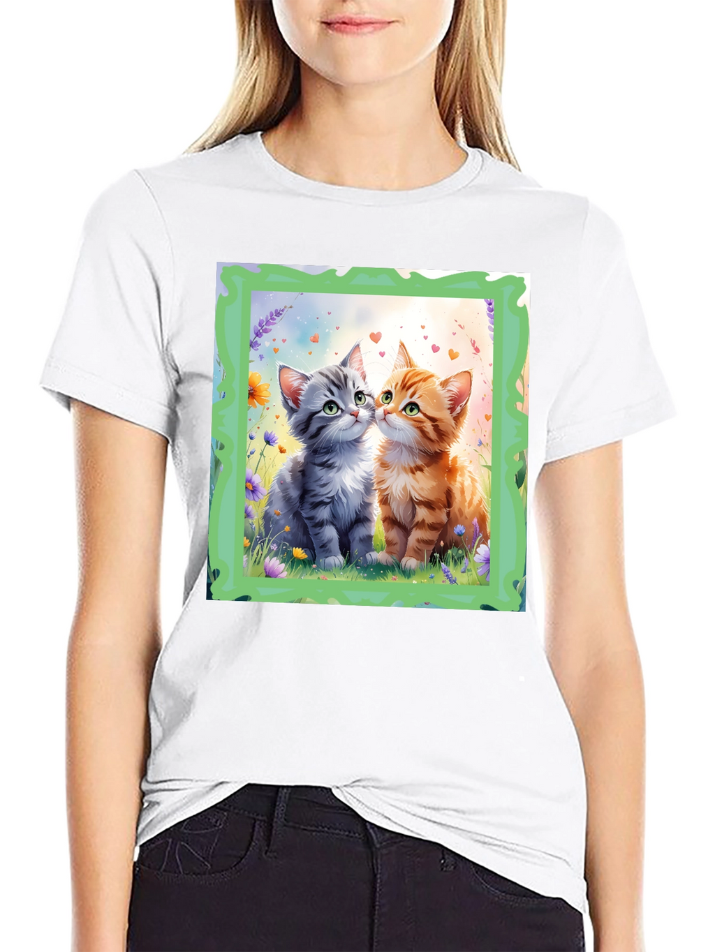 Cute Kitten Love Graphic Tee