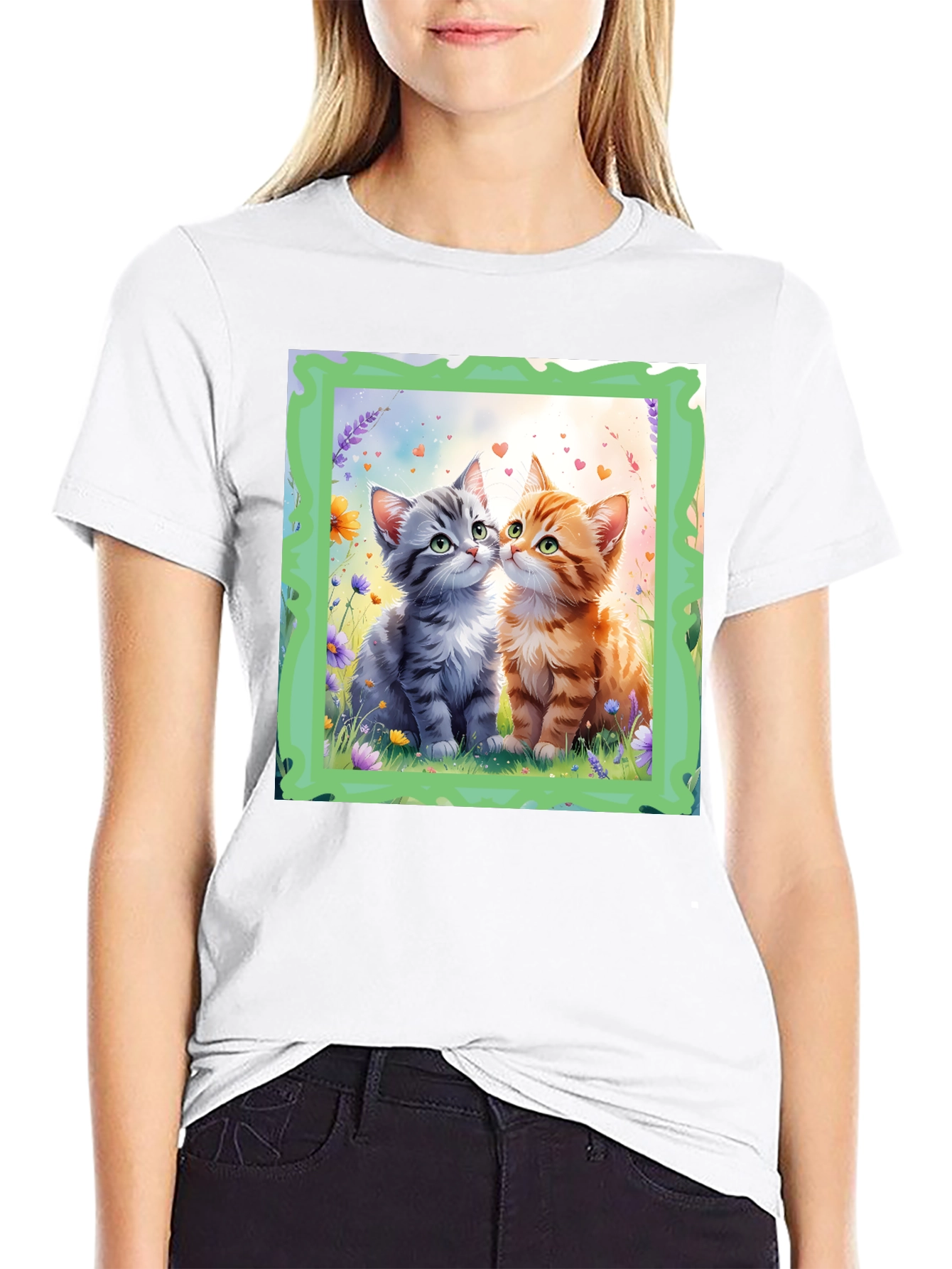 Cute Kitten Love Graphic Tee