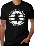 American Horse Pirate Graphic T-Shirt