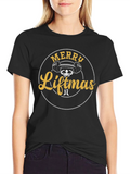 Merry Liftmas Black Graphic Tee