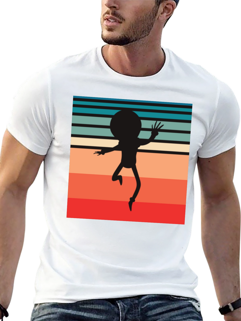 Retro Morty Silhouette T-Shirt