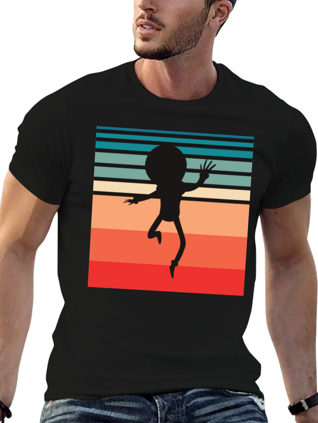Retro Morty Silhouette T-Shirt