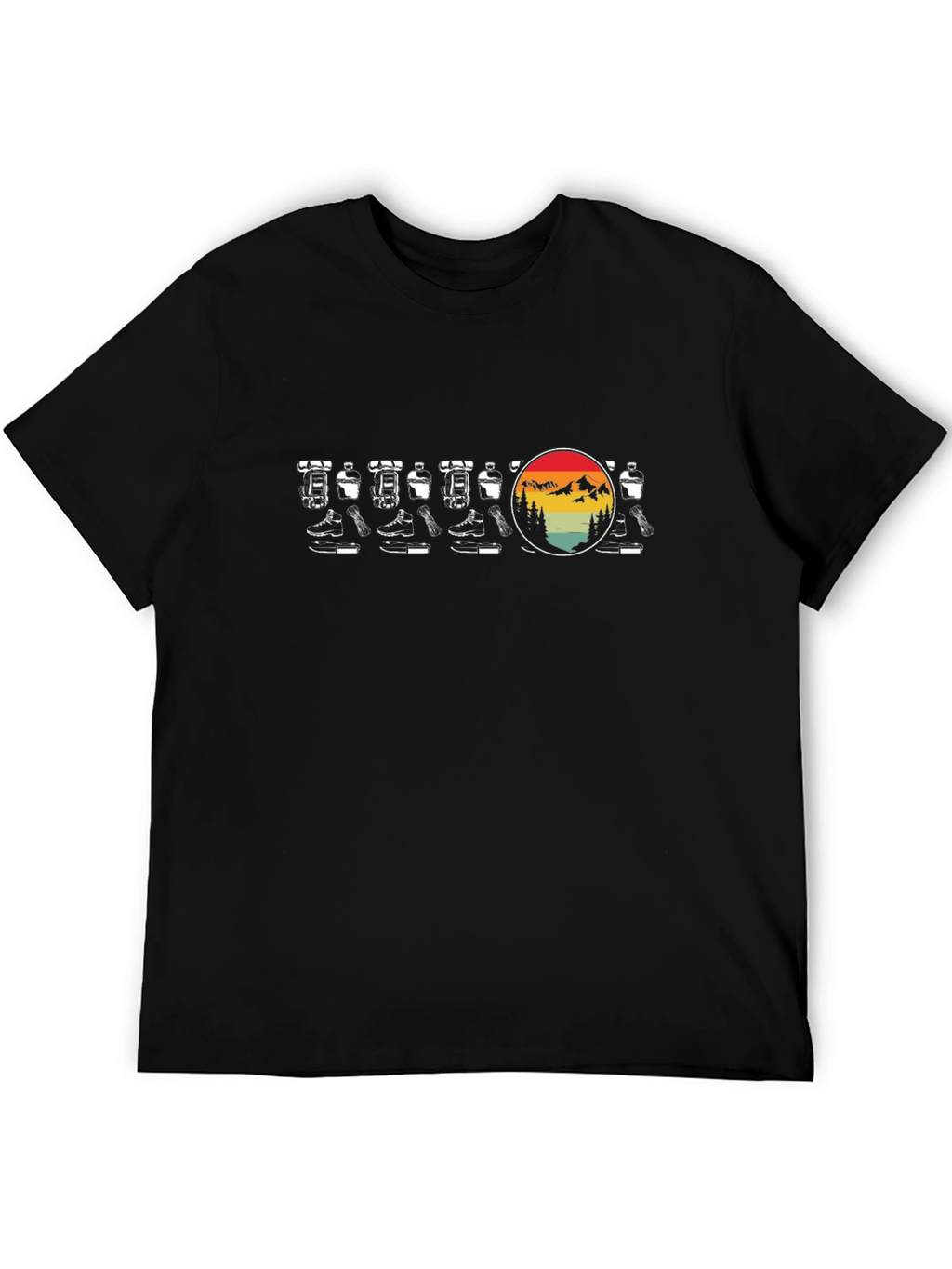 Retro Hiking Boots T-Shirt - Mountain Adventure Style