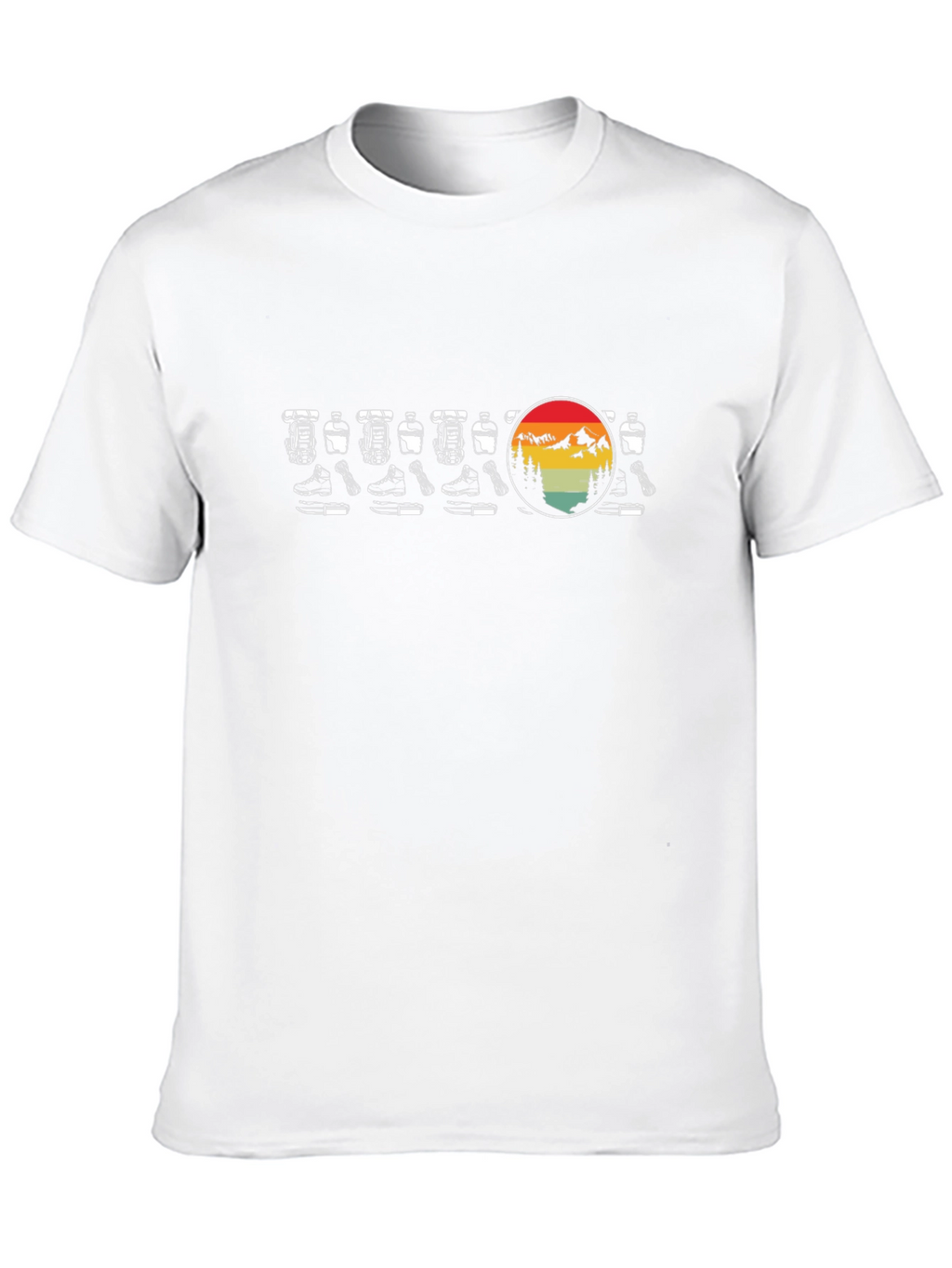 Retro Hiking Boots T-Shirt - Mountain Adventure Style