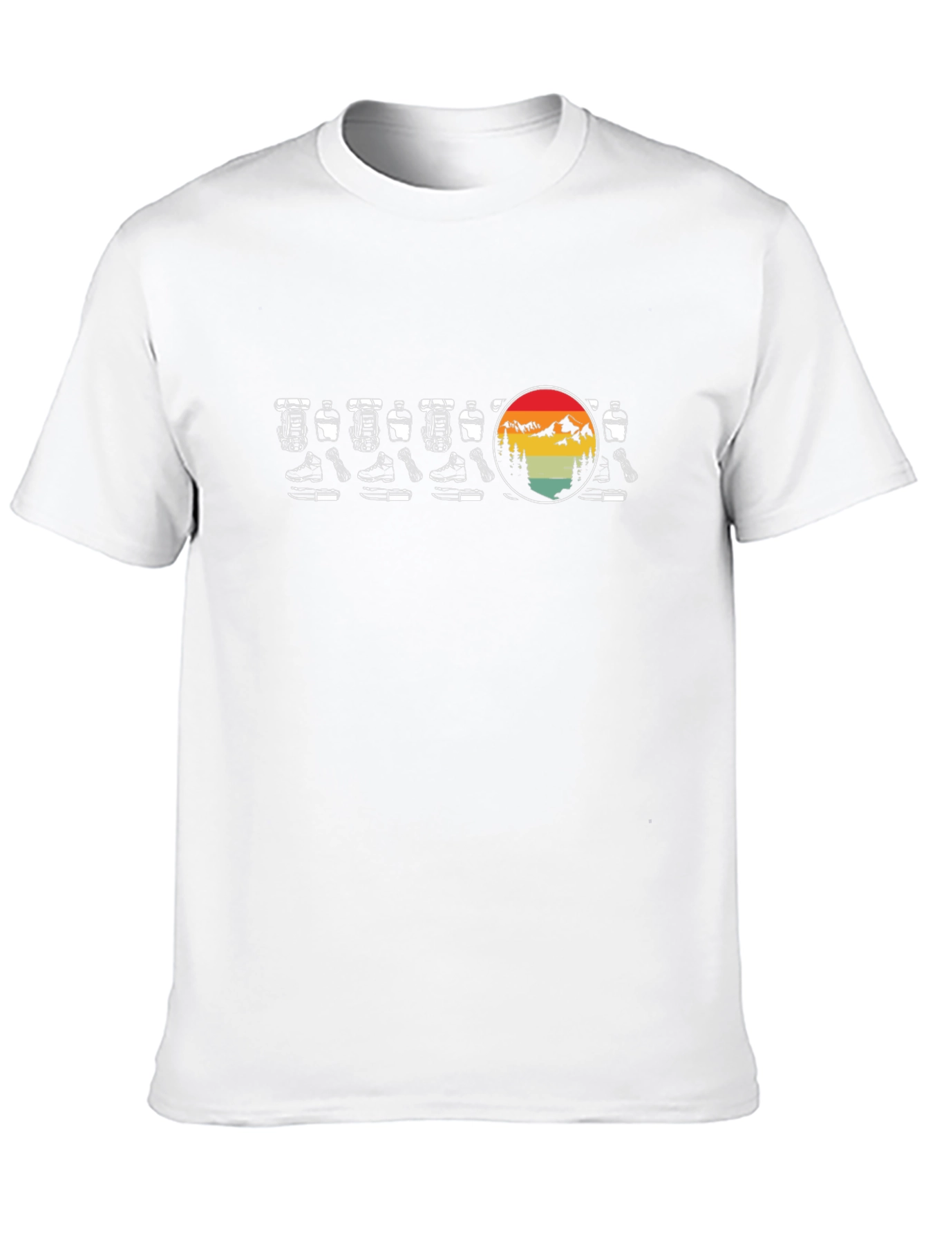 Retro Hiking Boots T-Shirt - Mountain Adventure Style