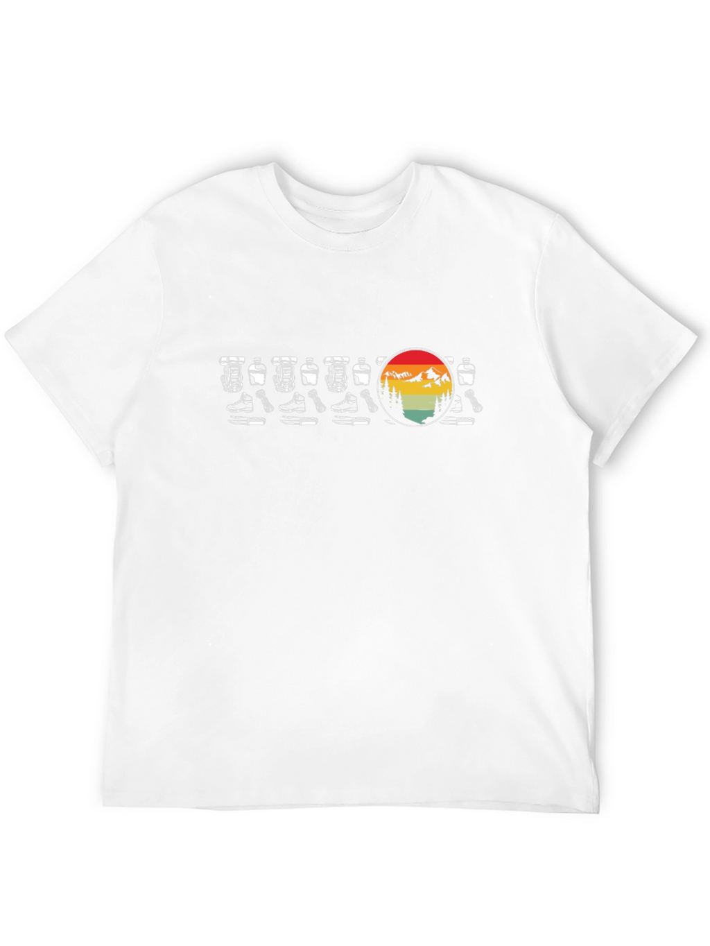 Retro Hiking Boots T-Shirt - Mountain Adventure Style