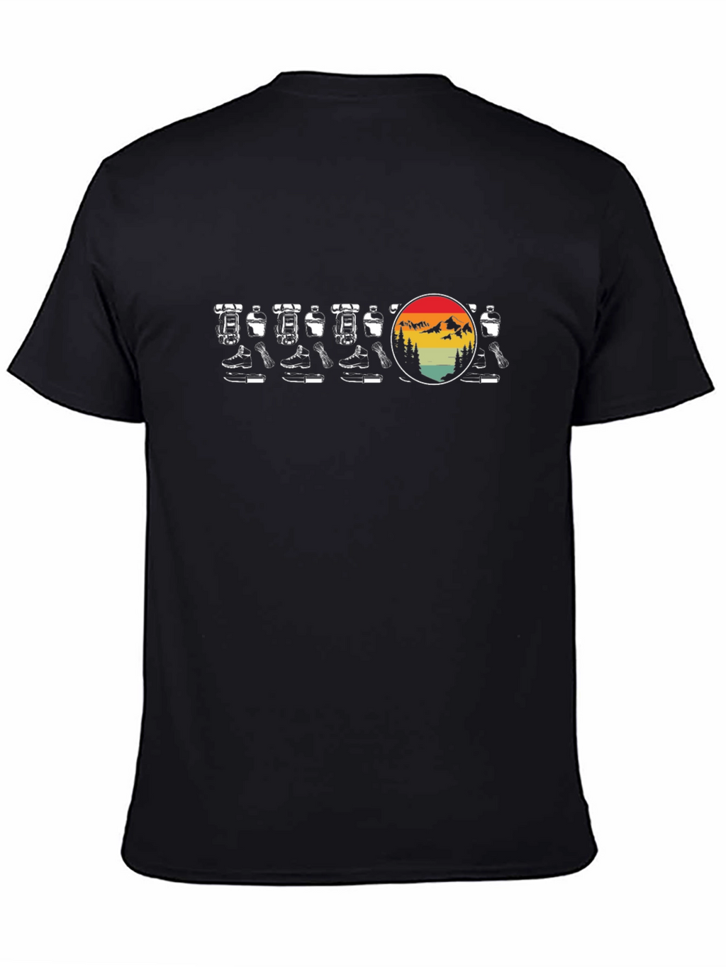 Retro Hiking Boots T-Shirt - Mountain Adventure Style