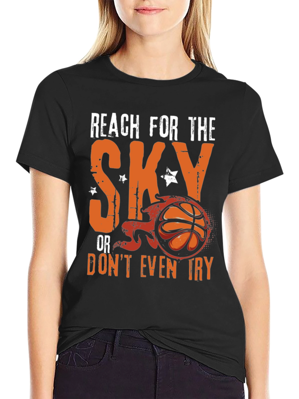 Reach For The Sky Basketball Graphic Tee