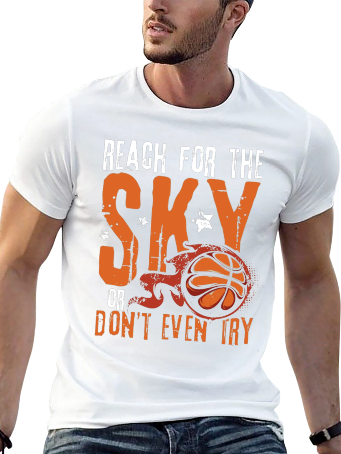 Reach For The Sky Basketball Graphic Tee