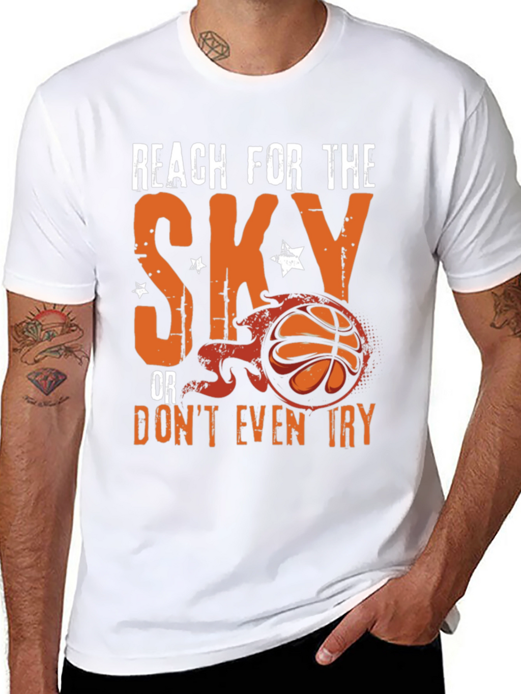 Reach For The Sky Basketball Graphic Tee