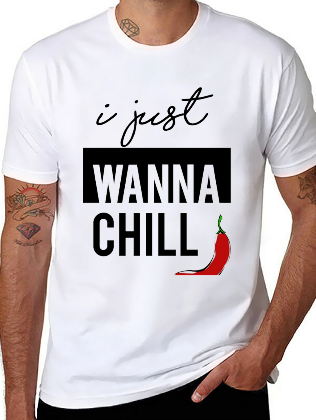 I Just Wanna Chill T-Shirt - Funny Graphic Tee