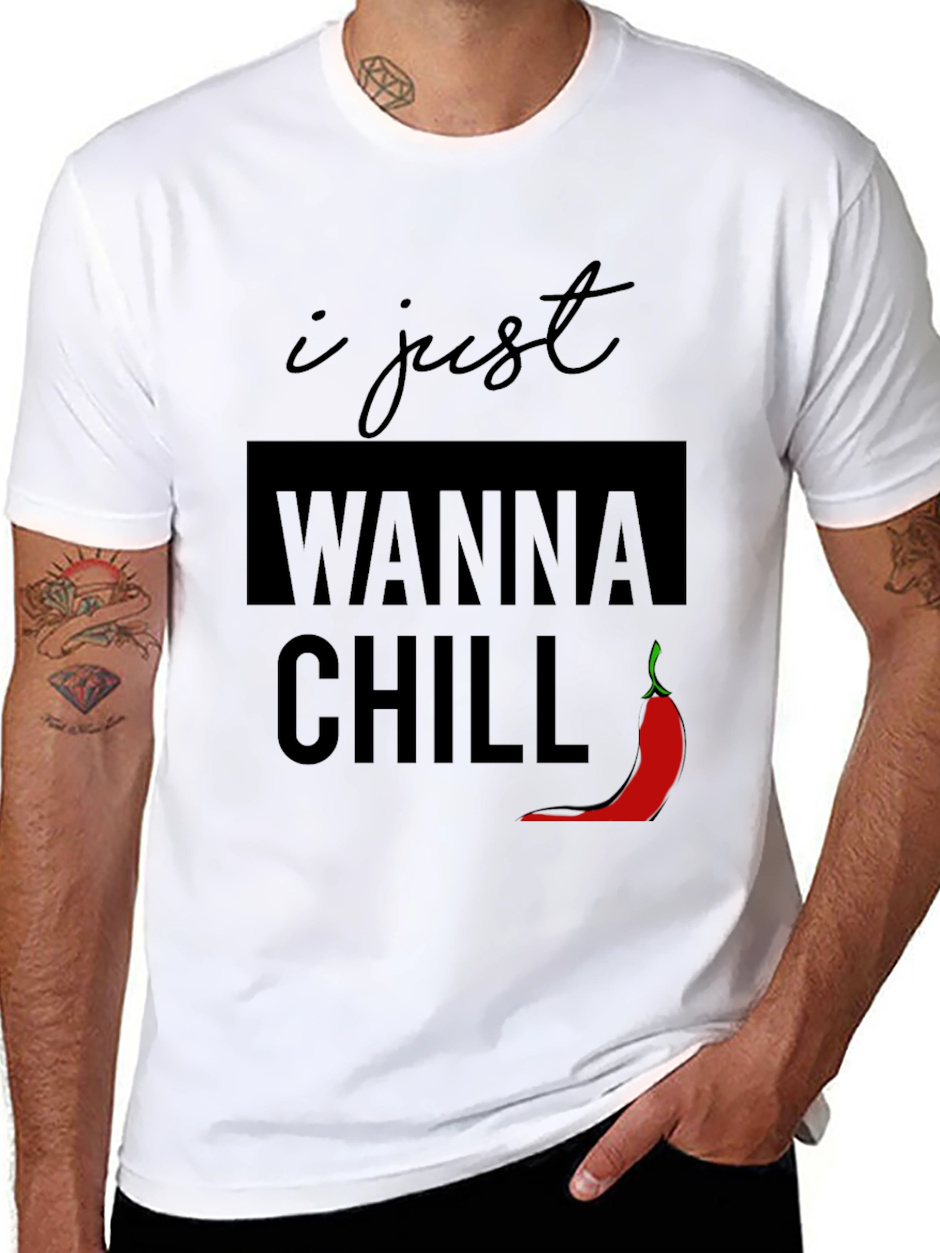 I Just Wanna Chill T-Shirt - Funny Graphic Tee
