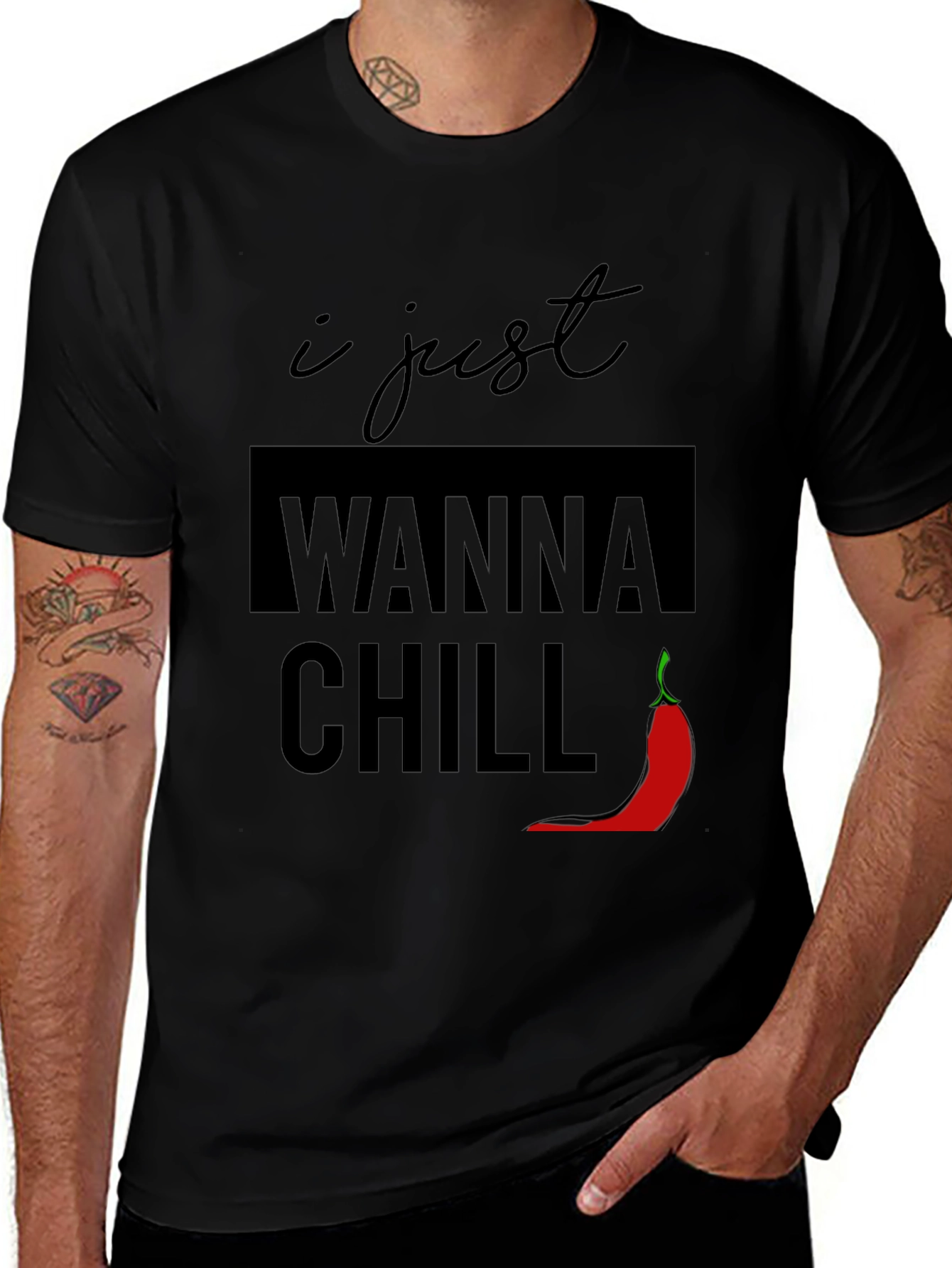 I Just Wanna Chill T-Shirt - Funny Graphic Tee