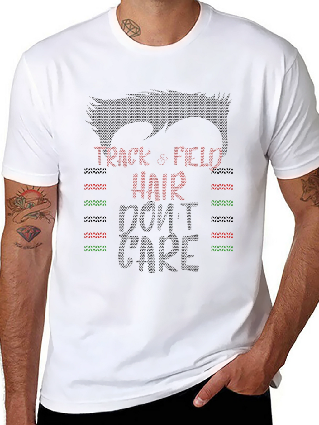 Track & Field Hair Dont Care Graphic Tee