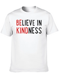 Believe In Kindness T-Shirt - Black Crew Neck