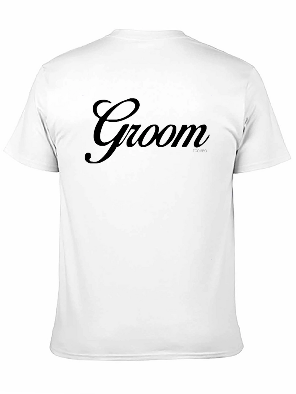 Groom Script T-Shirt - Black Wedding Apparel
