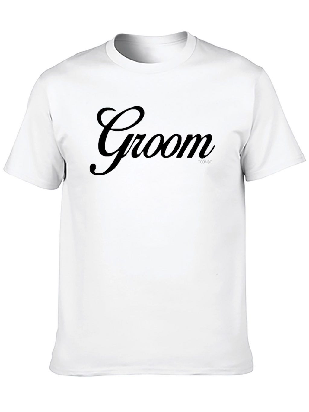 Groom Script T-Shirt - Black Wedding Apparel