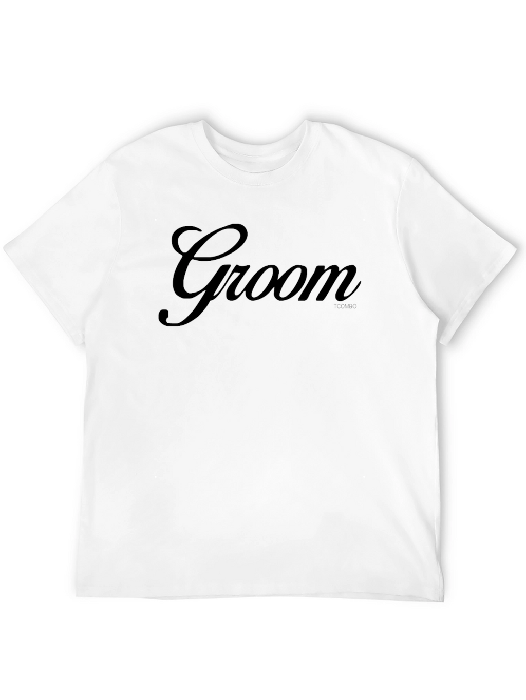 Groom Script T-Shirt - Black Wedding Apparel