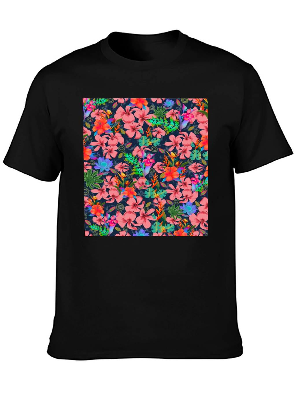 Tropical Floral Print T-Shirt