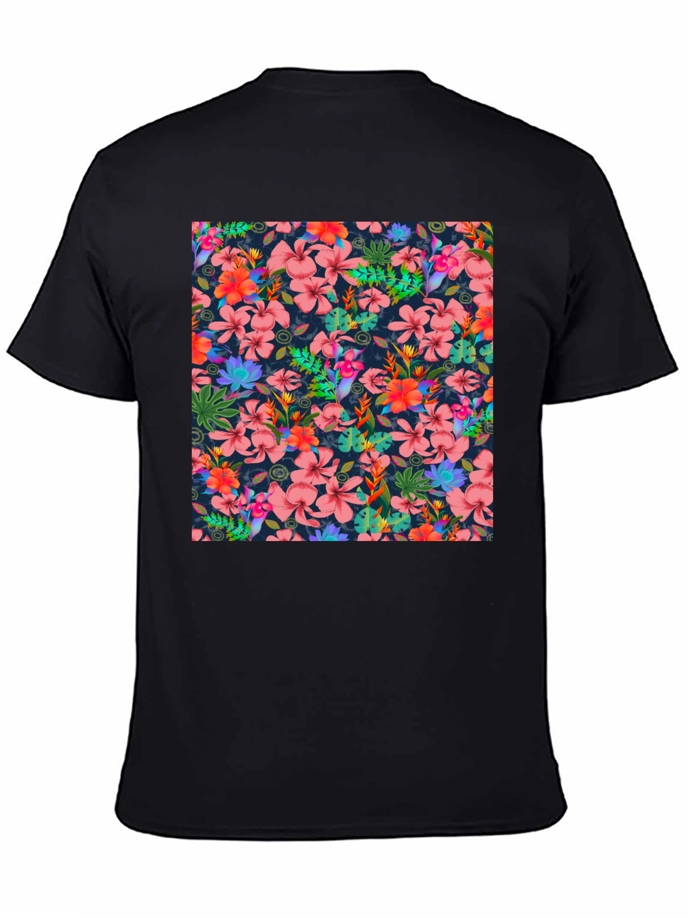 Tropical Floral Print T-Shirt
