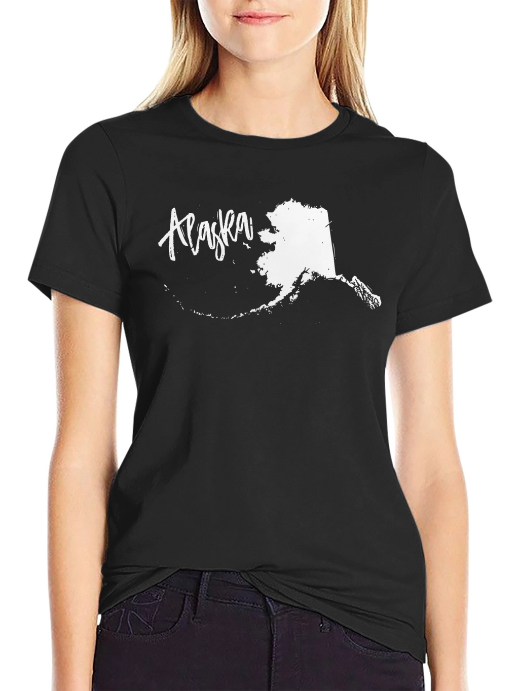Alaska State Map Graphic Tee - Unisex