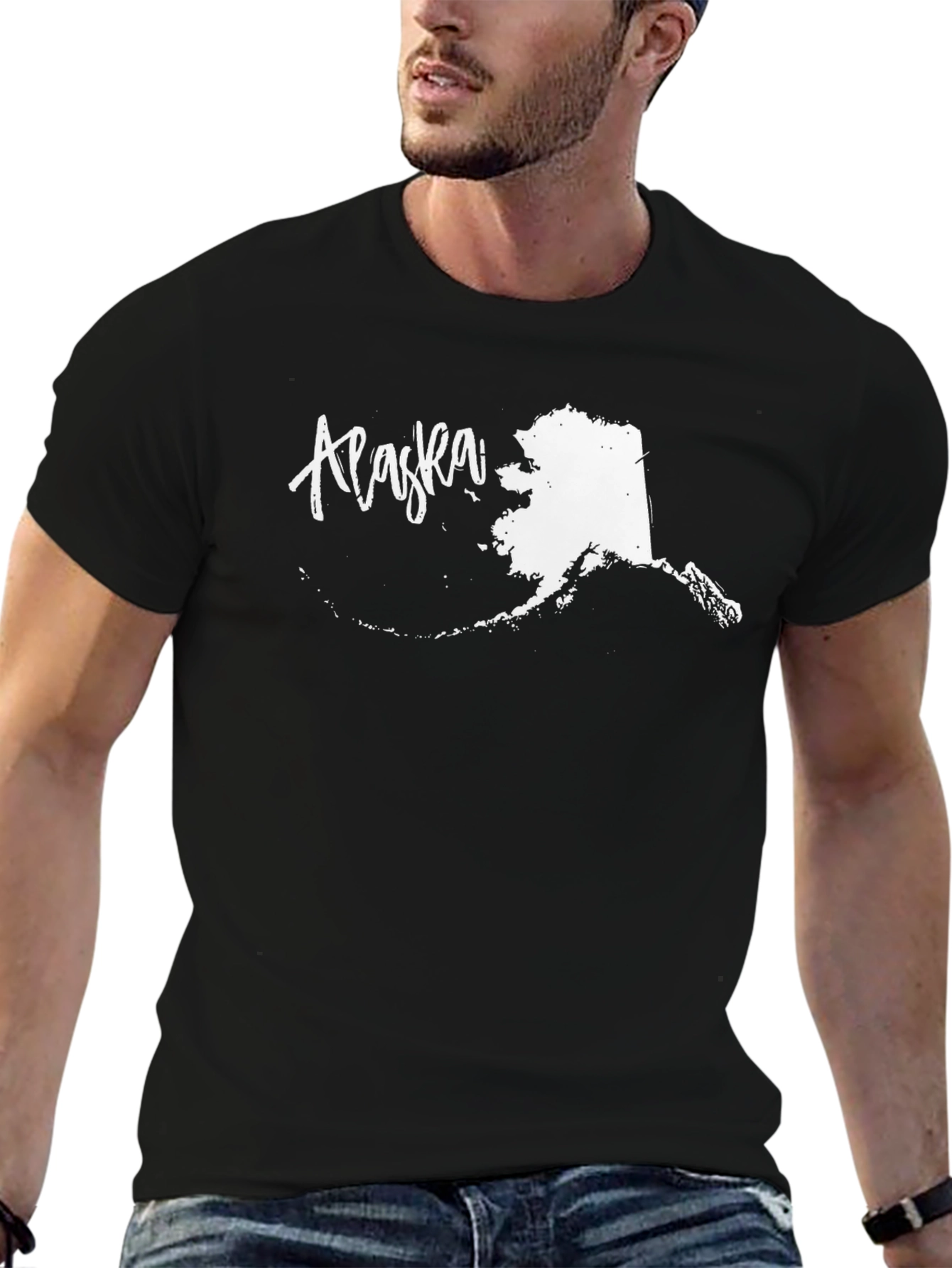 Alaska State Map Graphic Tee - Unisex