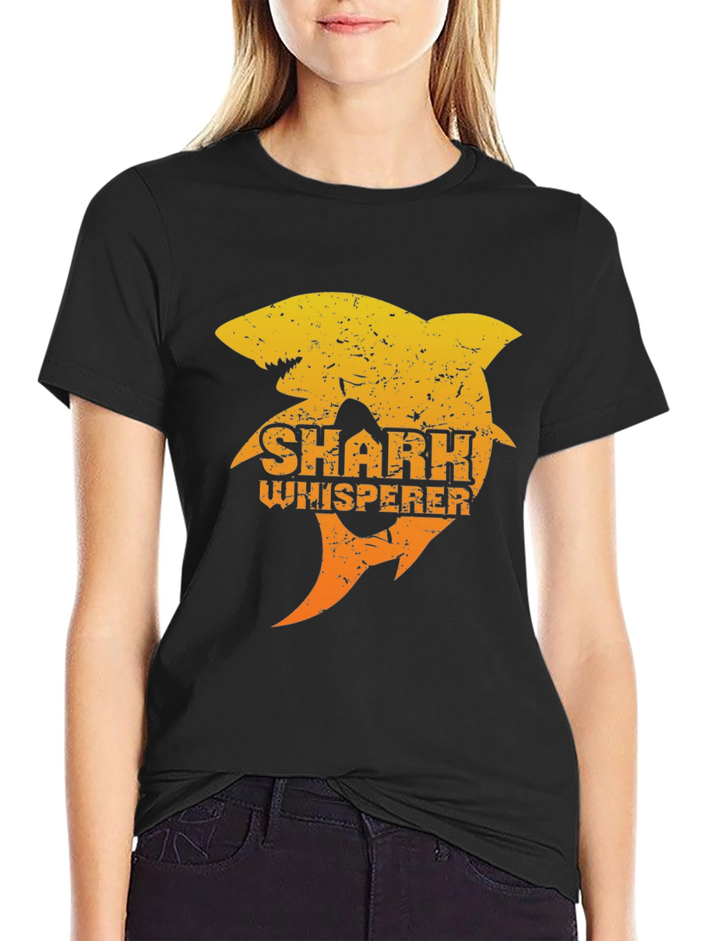 Shark Whisperer Graphic Tee - Novelty Ocean Lover T-Shirt
